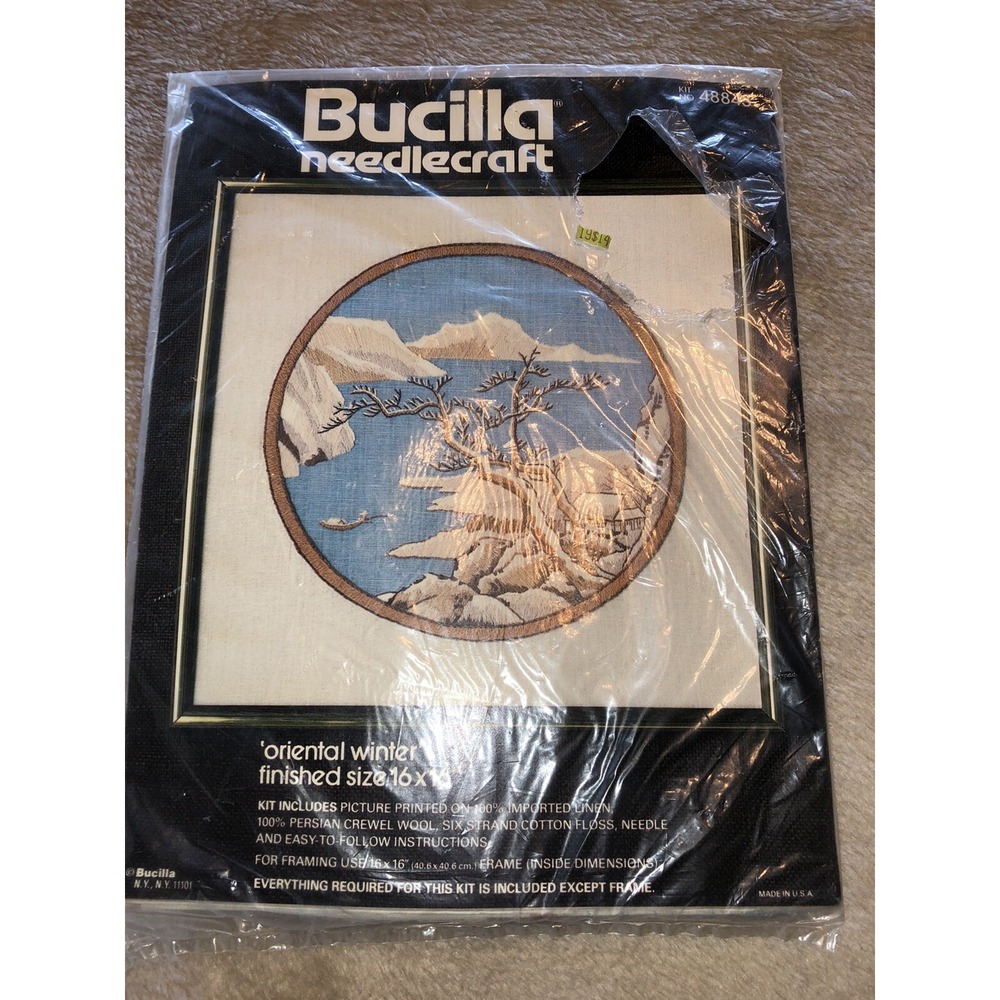 New Bucilla Needlecraft Oriental Winter Kit 48843 16 x 16
